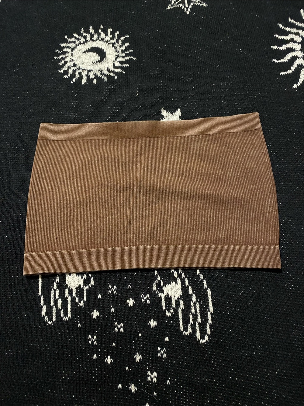 Forever 21 Brown ribbed tube top